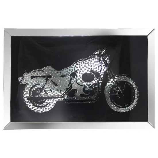 ACME Nevina Wall Art, Mirrored & Crystal Bike