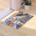 Flash Furniture Orange Rug ACD-RGTRZ860-23-OR-GG