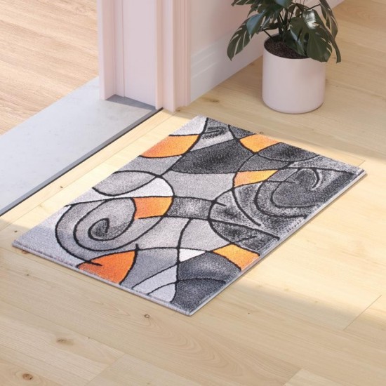 Flash Furniture Orange Rug ACD-RGTRZ860-23-OR-GG