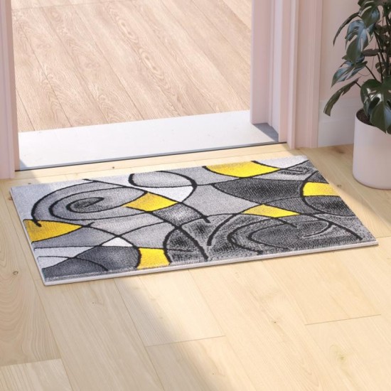 Flash Furniture Yellow Rug ACD-RGTRZ860-23-YL-GG