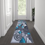 Flash Furniture Turquoise Rug ACD-RGTRZ860-27-TQ-GG