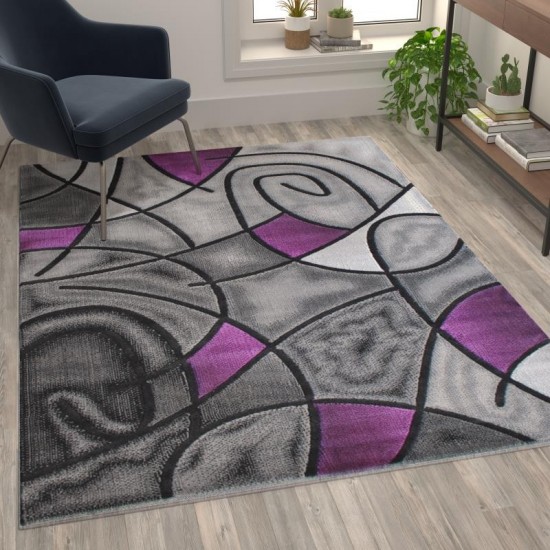 Flash Furniture Purple Rug ACD-RGTRZ860-57-PU-GG