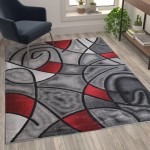 Flash Furniture Red Rug ACD-RGTRZ860-57-RD-GG