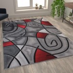 Flash Furniture Red Rug ACD-RGTRZ860-69-RD-GG
