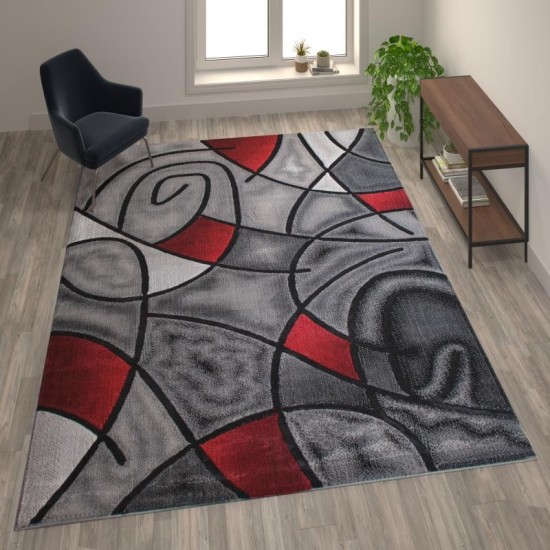 Flash Furniture Red Rug ACD-RGTRZ860-810-RD-GG