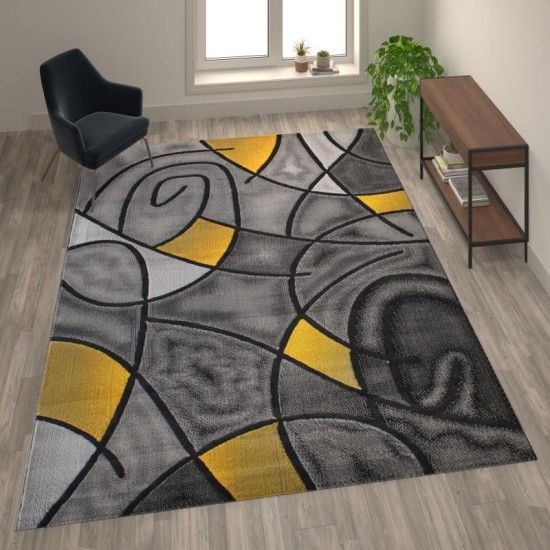 Flash Furniture Yellow Rug ACD-RGTRZ860-810-YL-GG