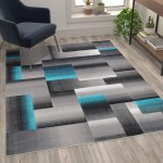 Flash Furniture Turquoise Rug ACD-RGTRZ861-57-TQ-GG