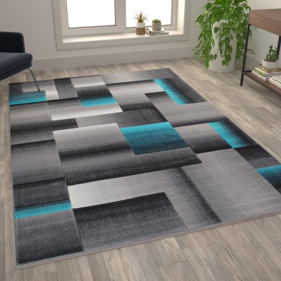 Flash Furniture Turquoise Rug ACD-RGTRZ861-69-TQ-GG