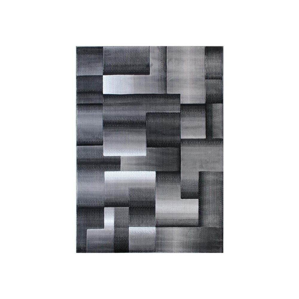 Flash Furniture Elio Collection 8x10 Gray Block Area Rug ACD-RGTRZ861-810-GY-GG