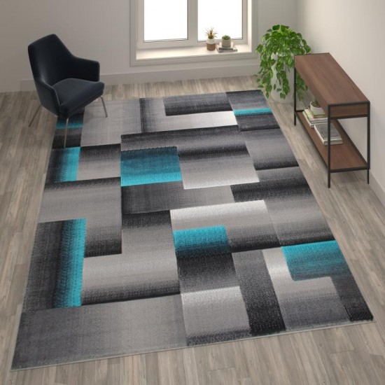 Flash Furniture Turquoise Rug ACD-RGTRZ861-810-TQ-GG