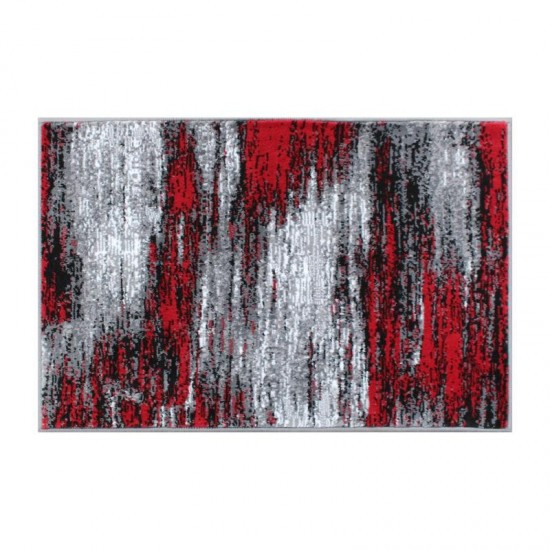 Flash Furniture Rylan Collection Red 2x3 Abstract Area Rug ACD-RGTRZ863-23-RD-GG