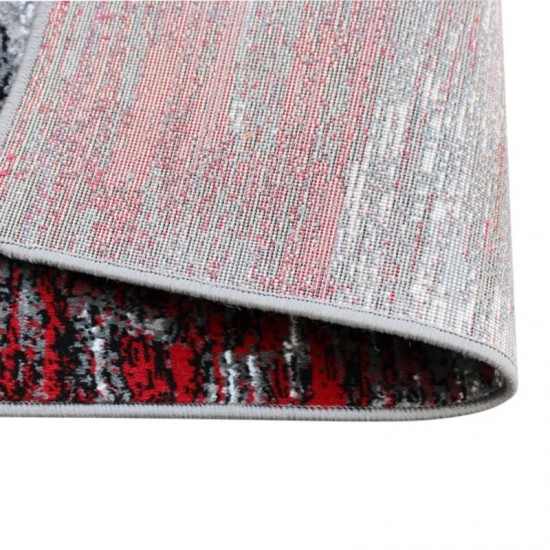 Flash Furniture Rylan Collection Red 2x3 Abstract Area Rug ACD-RGTRZ863-23-RD-GG