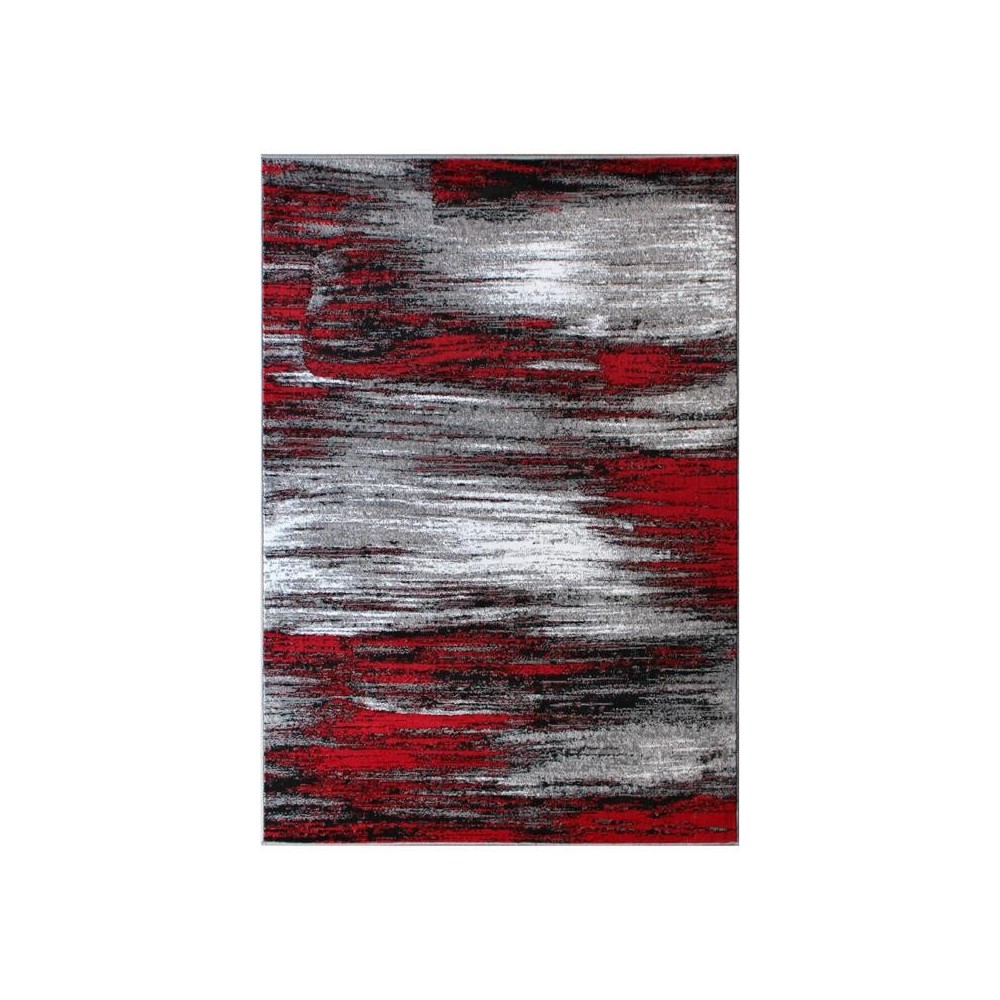 Flash Furniture Rylan Collection Red 5x7 Abstract Area Rug ACD-RGTRZ863-57-RD-GG