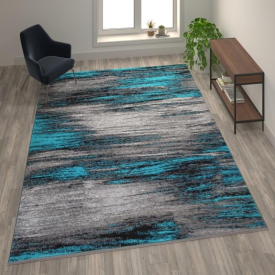 Flash Furniture Turquoise Rug ACD-RGTRZ863-810-TQ-GG