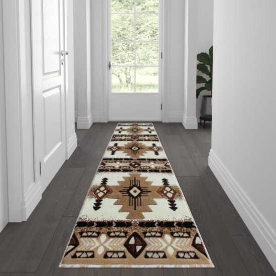 Flash Furniture Mohave Collection 2x7 Rustic Ivory Area Rug ACD-RGXR1M-27-IV-GG