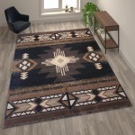 Flash Furniture Black Rug ACD-RGY9S1-810-BK-GG