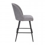 Flash Furniture Lyla 2PK 26" Gray Linen Barstool AY-1026H-26-GYFAB-GG