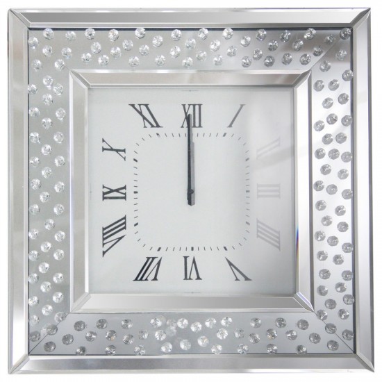 ACME Nysa Wall Clock, Mirrored