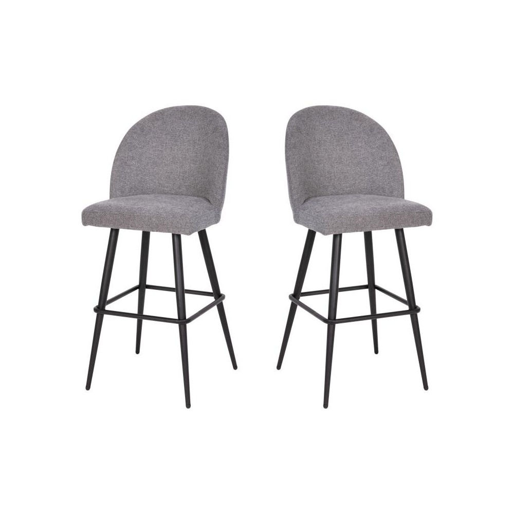 Flash Furniture Lyla 2PK 30" Gray Linen Barstool AY-1026H-30-GYFAB-GG