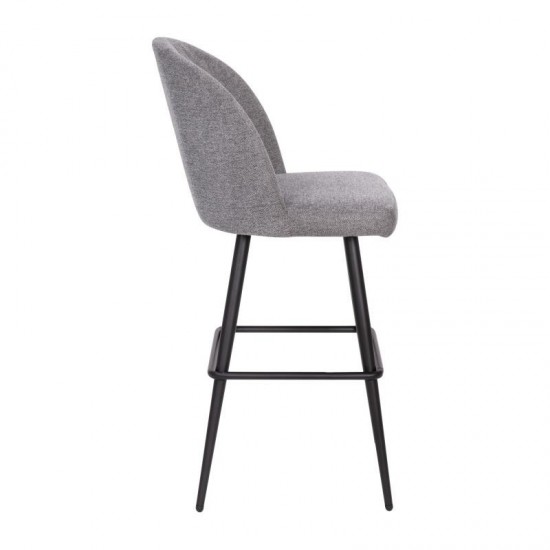 Flash Furniture Lyla 2PK 30" Gray Linen Barstool AY-1026H-30-GYFAB-GG