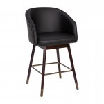 Flash Furniture Margo Black LeatherSoft 26" Barstool AY-1928-26-BK-GG