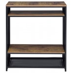 ACME Winam Sofa Table, Antique Oak & Black