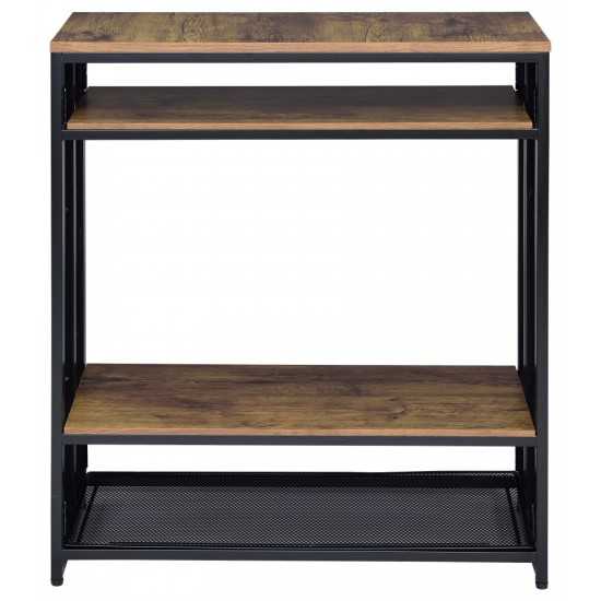 ACME Winam Sofa Table, Antique Oak & Black