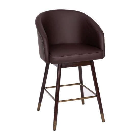 Flash Furniture Margo Brown LeatherSoft 26" Barstool AY-1928-26-BR-GG