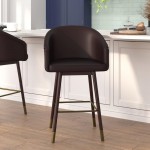 Flash Furniture Margo Brown LeatherSoft 26" Barstool AY-1928-26-BR-GG