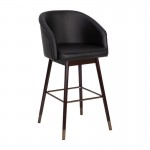 Flash Furniture Margo Black LeatherSoft 30" Barstool AY-1928-30-BK-GG