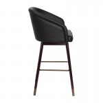 Flash Furniture Margo Black LeatherSoft 30" Barstool AY-1928-30-BK-GG