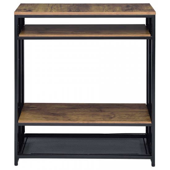 ACME Winam Sofa Table, Antique Oak & Black