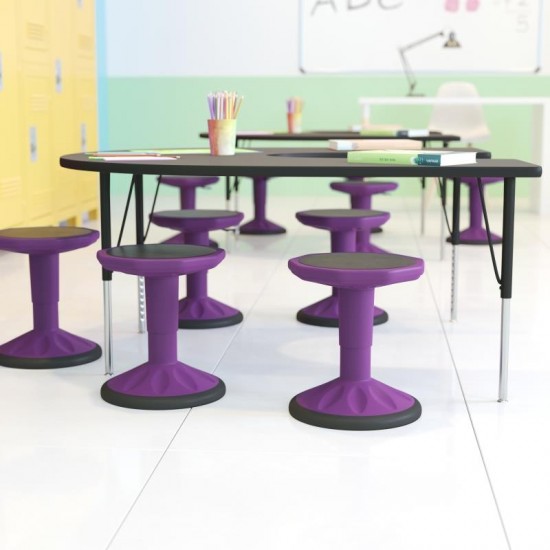 Flash Furniture Carter Purple Kids Active Flex Stool AY-9001S-PR-GG