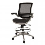 Flash Furniture Waylon Black Mesh Drafting Chair BL-LB-8801X-D-BK-GR-GG