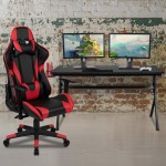 Flash Furniture Optis Black Gaming Desk & Chair Set BLN-X20D1904L-RD-GG