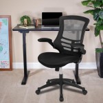 Flash Furniture Regent Manor Black Electric Desk & Chair BN-BLX5STD-BK-GG