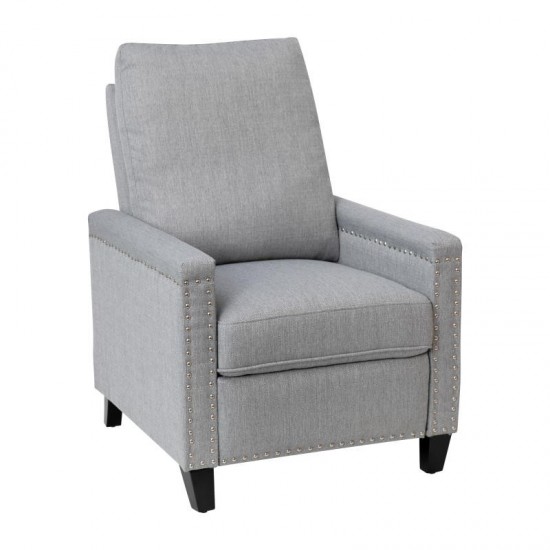 Flash Furniture Carson Light Gray Push Back Recliner BO-BS7003-LGY-GG