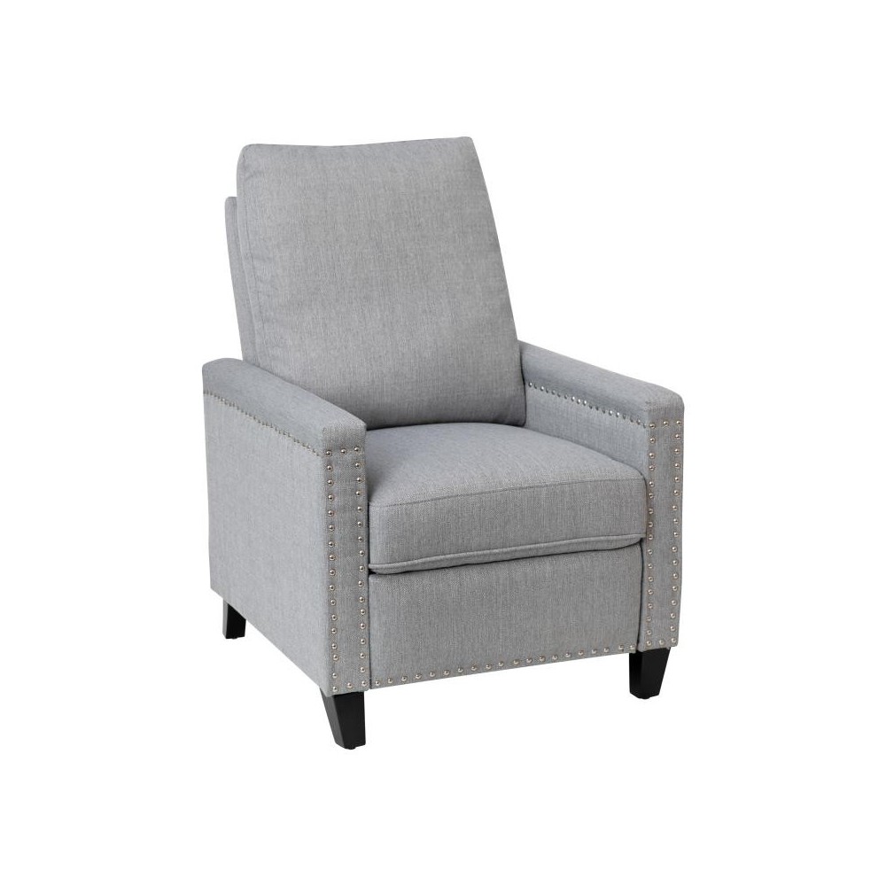 Flash Furniture Carson Light Gray Push Back Recliner BO-BS7003-LGY-GG