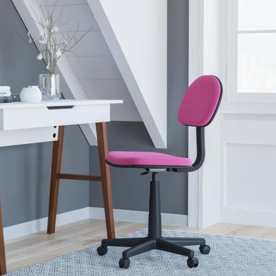 Flash Furniture Harry Dark Pink Low Back Task Chair BT-698-DKPINK-GG