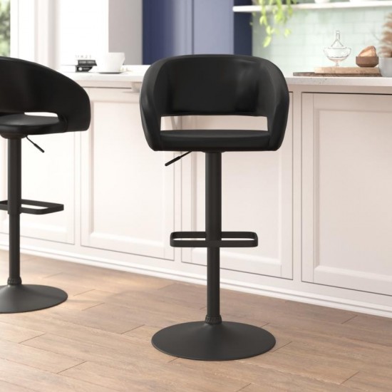 Flash Furniture Erik Black Vinyl Barstool CH-122070-BKBK-GG