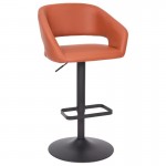 Flash Furniture Erik Cognac Vinyl Barstool CH-122070-BRBK-GG