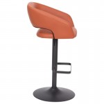 Flash Furniture Erik Cognac Vinyl Barstool CH-122070-BRBK-GG