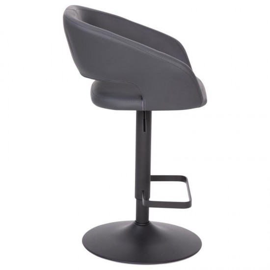 Flash Furniture Erik Gray Vinyl Barstool CH-122070-GYBK-GG