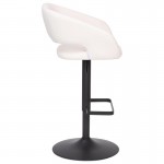 Flash Furniture Erik White Vinyl Barstool CH-122070-WHBK-GG