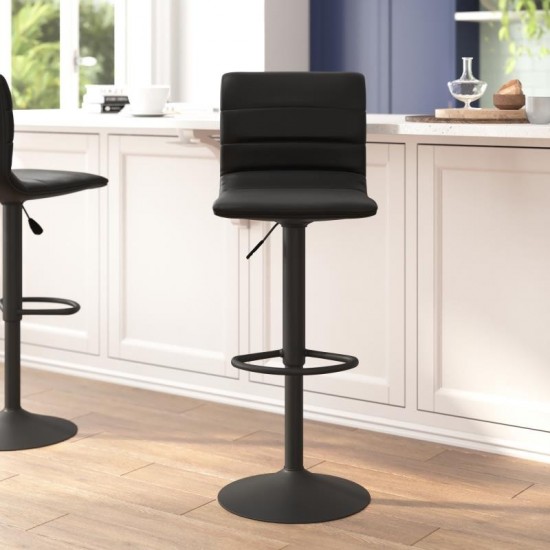 Flash Furniture Vincent Black Vinyl Barstool CH-92023-1-BKBK-GG