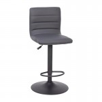 Flash Furniture Vincent Gray Vinyl Barstool CH-92023-1-GYBK-GG