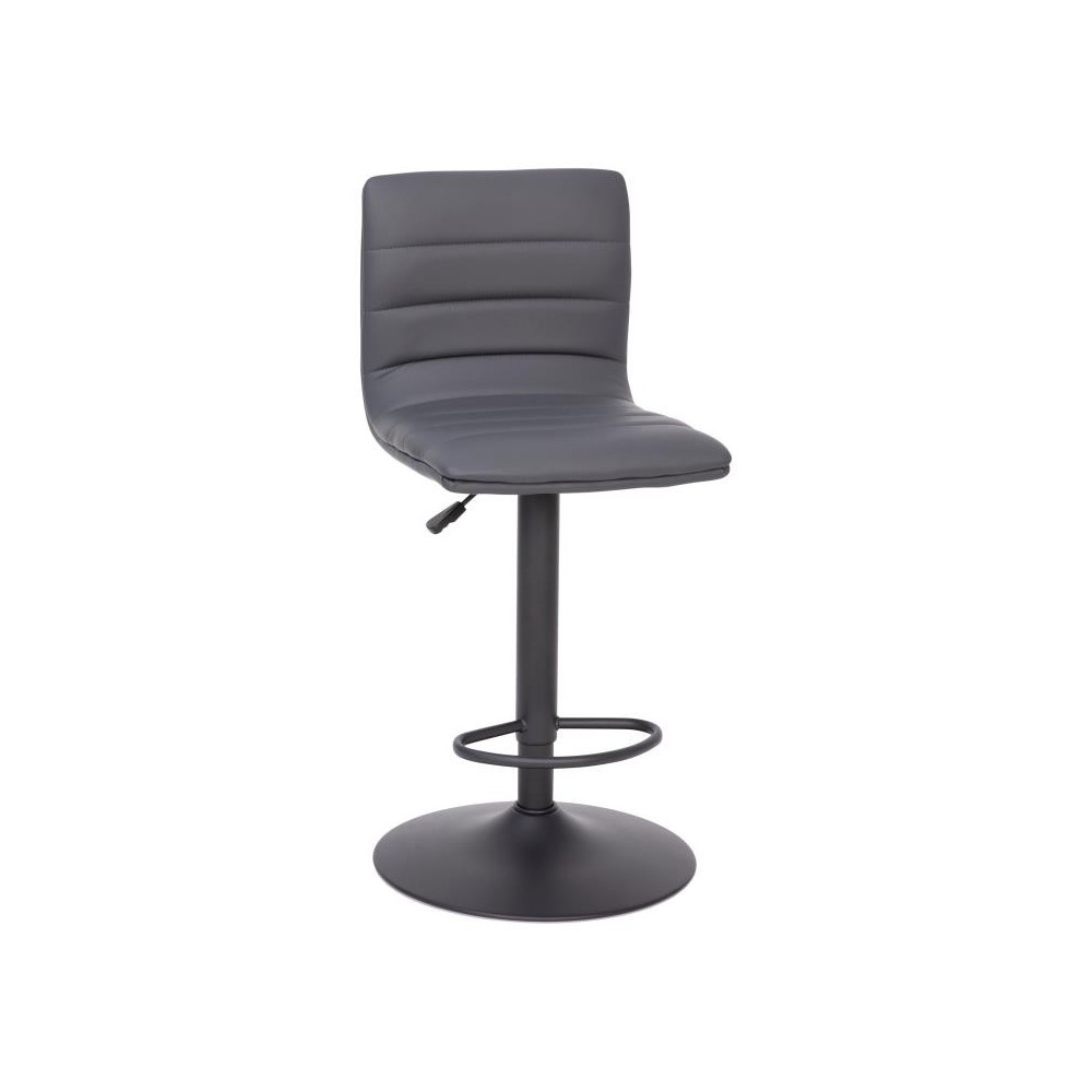 Flash Furniture Vincent Gray Vinyl Barstool CH-92023-1-GYBK-GG