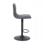 Flash Furniture Vincent Gray Vinyl Barstool CH-92023-1-GYBK-GG