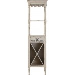 ACME Anthony Wine Cabinet, Antique White