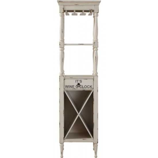 ACME Anthony Wine Cabinet, Antique White